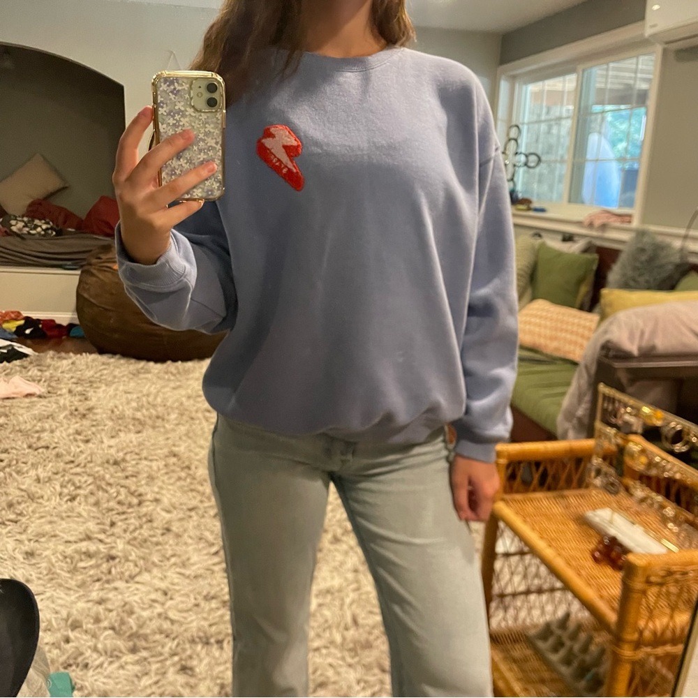 Starfit- periwinkle crew neck